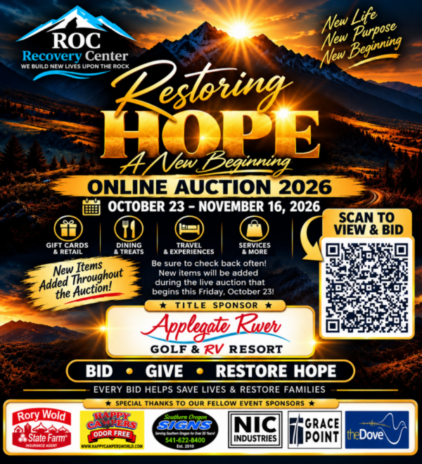 Restoring Hope Online Auction Flyer